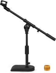 InnoGear Adjustable Desk Microphone Stand MS542 Weighted Base Soft Grip Black