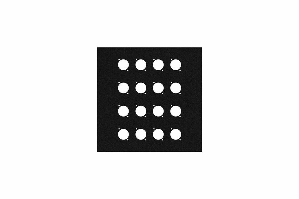 9 inch Flat Metal Wall Panel with 16 Connector D-Series Holes by Elite Core
