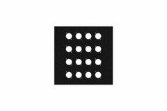 9 inch Flat Metal Wall Panel with 16 Connector D-Series Holes by Elite Core