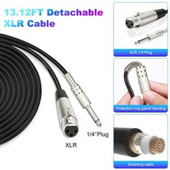 Wired XLR Microphone Dynamic Mic Karaoke Singing Studio Mics Handheld Microfono