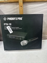 Phenyx Pro PTU-1U True Diversity Wireless Microphone System w 1000 Chanels