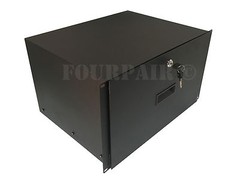 6 Space 6U Heavy-Duty 19″ Lock Locking Deep Rack Mount Drawer DJ Rack Road Case