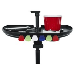 Extra Large Microphone Stand Utility Tray with Drink Holder and Pick Storage