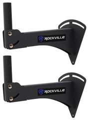 Pair Rockville Adjustable PA Wall Mount Brackets for Samson Auro X12D Speakers