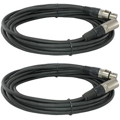 2 50 ft xlr male to female Shielded powered speaker audio Cable microphone cord
