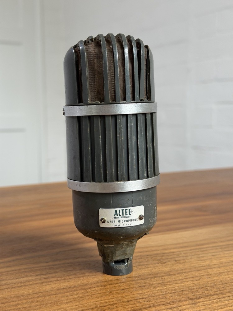Altec 670B Ribbon Microphone TESTED & WORKING Wav File Avail