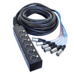 Seismic Audio SADROP-6×30 – 6 Channel Drop Snake Cable – 30 Foot