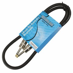 3 ft foot 1/4 to 1/4 mono plug PA speaker cable patch cord 12 ga gauge conductor