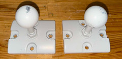 Pair Of JBL 179-00002-00 179-00002-01 Ball Mounts for Control 25 and 28 Speakers
