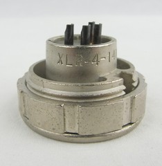 ITT Cannon XLR-4-14N Round Male Panel Mt Connector, Set of 4 – NOS, Free Ship
