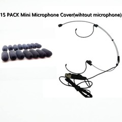 15 Pack Mini Lavalier Foam Cover Windscreen for Countryman E6 and Other Heads…