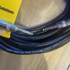 StageMASTER SRS16-50 1/4 inch TS to 1/4 inch TS Speaker Cable – 25 ft