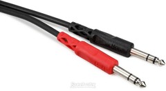 Hosa CSS-201 Stereo Interconnect Dual 1/4″ TRS Male Cable – 3.3 foot
