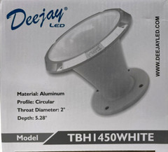 Deejay Led – TBH1450WHITE – Circular Aluminum High Frequency Horn 2 in. – White