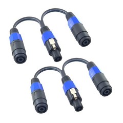Speakon Splitter Cable 1 Female 2 Male Speaker Break Out Cable， Speak-On Cable 2