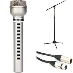 Warm Audio WA-19 Dynamic Studio Microphone with Stand and Cable – Nickel