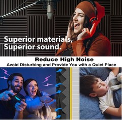 96 Pack Sound Proof Foam Panels for Walls Acoustic Foam Panels Sound Noise Proof