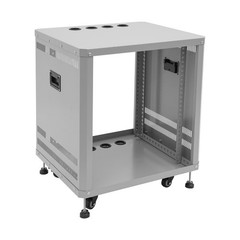 Grey 12U 19.8*22.4*23.6 in Carbon Steel Network & Stereo Rack For Nightclubs