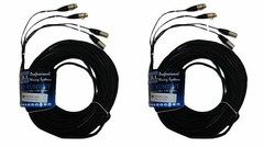 (2) CBI MT2XX 50ft Dual Stereo Pair XLR Best Neutrik Microphone Cable Ships Free
