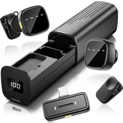 K26 AI Noise Reduction Wireless Lavalier Mic for iPhone 15/16/17 & Android