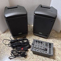Samson Expedition XP150 Portable PA System with Mixer and Speakers, 150W