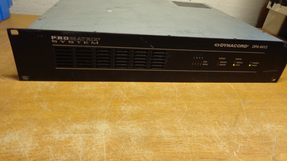 DYNACORD DPA 8412 4-channel amplifier PROMATRIX 8000 system (POWER UP TEST ONLY)