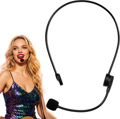 Fake Microphone Headset Prop – Rockstar Costume Accessories for Adult Men Wom…