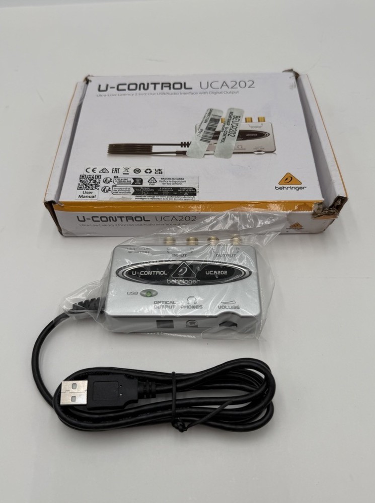 Behringer U-CONTROL UCA202 USB Audio Interface & Optical Out for PC Mac