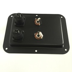 Black Jack Plate Dual Speakon & Dual 1/4″ PA/DJ Speaker Replacement 178x127mm