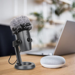 Blue Yeti Nano Pop Filter Professional Furry Windscreen Mic Cover Compatible wit