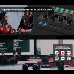 Complete Home Studio Recording Kit Mixer Condenser Microphone For Music Podcast