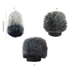 Synthetic Furry Windscreen for Rode Go II Microphones Windshield