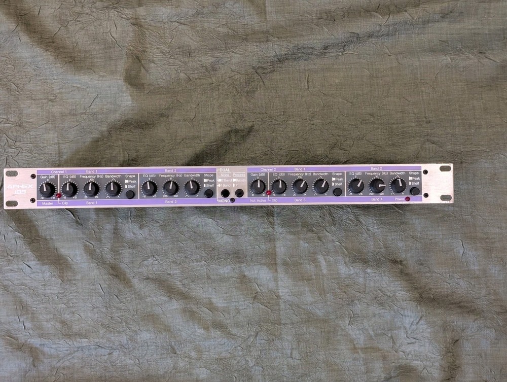 Vintage 1996 Aphex 109 Parametric Equalizer EQ W/ Tubessence Rack Studio USA