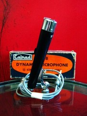 Vintage 1950’s Calrad DM-8 Dynamic microphone Hi Z harp mic Olson Lafayette Aiwa