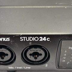 PreSonus Studio24 2-In 2-Out USB Audio Interface 24-Bit 192kHz