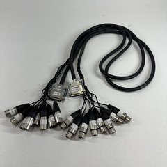 2x Mogami Microphone Cables Neutrik XLR Connectors M/F 5′ Serial 26 pin 2392