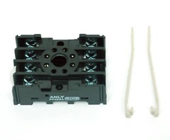 2set Timer Socket PF085A 8P + Clamp FH-3 DIN Rail Screw Terminal CE RoHS Anly