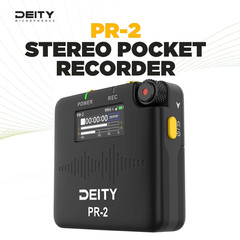 Deity PR-2 PR2 Pocket Audio Recorder with 32-Bit Float Recording Mic APP Control
