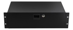 On-Stage RDLS3000 3U Shallow Solid-Steel Locking Rack Drawer