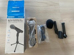 Samson Q2U Recording and Podcasting Pack USB/XLR Dynamic Microphone – Open Box