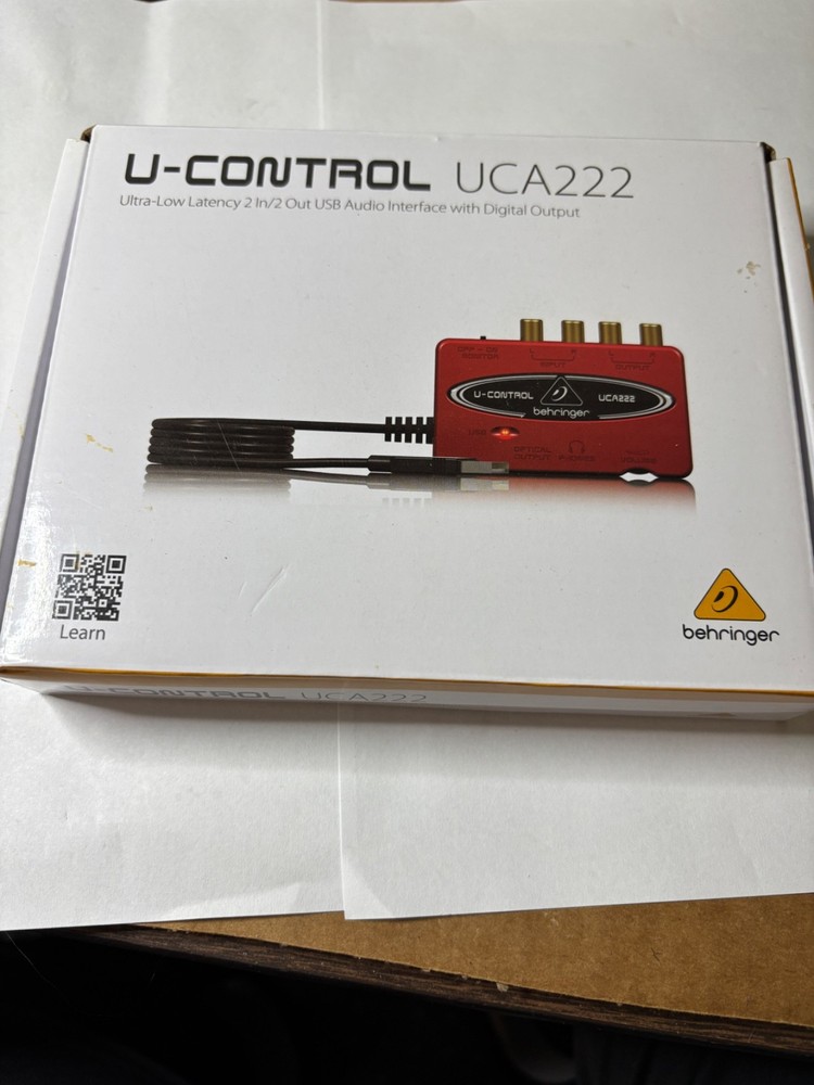 Behringer UCA222 2×2 USB Audio Interface with Digital Output