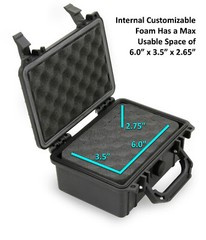 CM 8″ Waterproof Case fits Projectors, Mics, Compact Mixers and More – Case Only