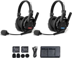 SYNCO XTALK XMAX Wireless Intercom Headset 2Person Dual Ear Communication System