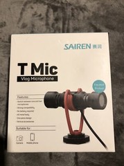 Sairen T-Mic Dual Head Video Recording Mic Microphone for DSLR/SLR Camera Vlog