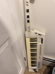 Casio AZ-1 Keytar MIDI Controller White 37 Keys Keyboard 1980s AS IS- READ!!!