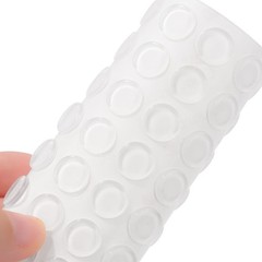 64pcs Cabinet Door Bumpers Clear Self Adhesive，0.5inch Diameter Rubber Dots f…