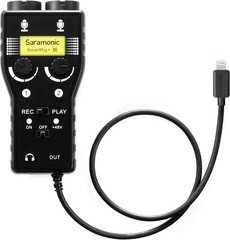 Saramonic 2-Channel Audio Interface w/XLR, 1/4″ & 1/8″ for Apple iPhone