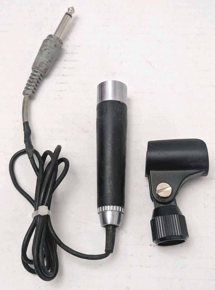 VINTAGE Dynamic Microphone Audio Mic Works Damage Cord Unbranded