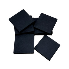 Polyester Acoustic Blocks Black NEW 3D Decorative Wall Art Peel & Stick 24pk