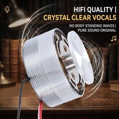 Resonance Speaker 1.7in All Frequency 4Ω 25W Sturdy Steel Mini Portable Vib ONQM